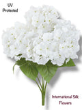17.5" UV Protected Hydrangea Bush ( FBH162-WH )