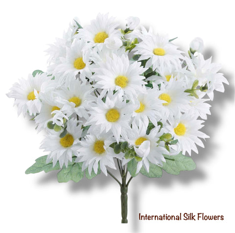 11" Daisy Bush ( FBD178-WH )