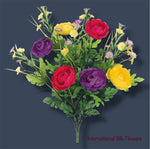 19" Ranunculus/Mini Daisy Bush ( FBX816-PU/YE )