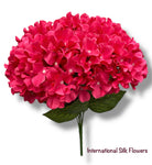 19" Artificial Hydrangea Bush ( SPH-7 Fuchsia )