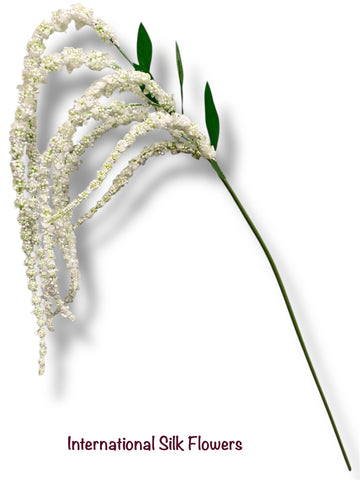 46” Amaranthus Flower Stem Spray ( SS002-White ) INT003