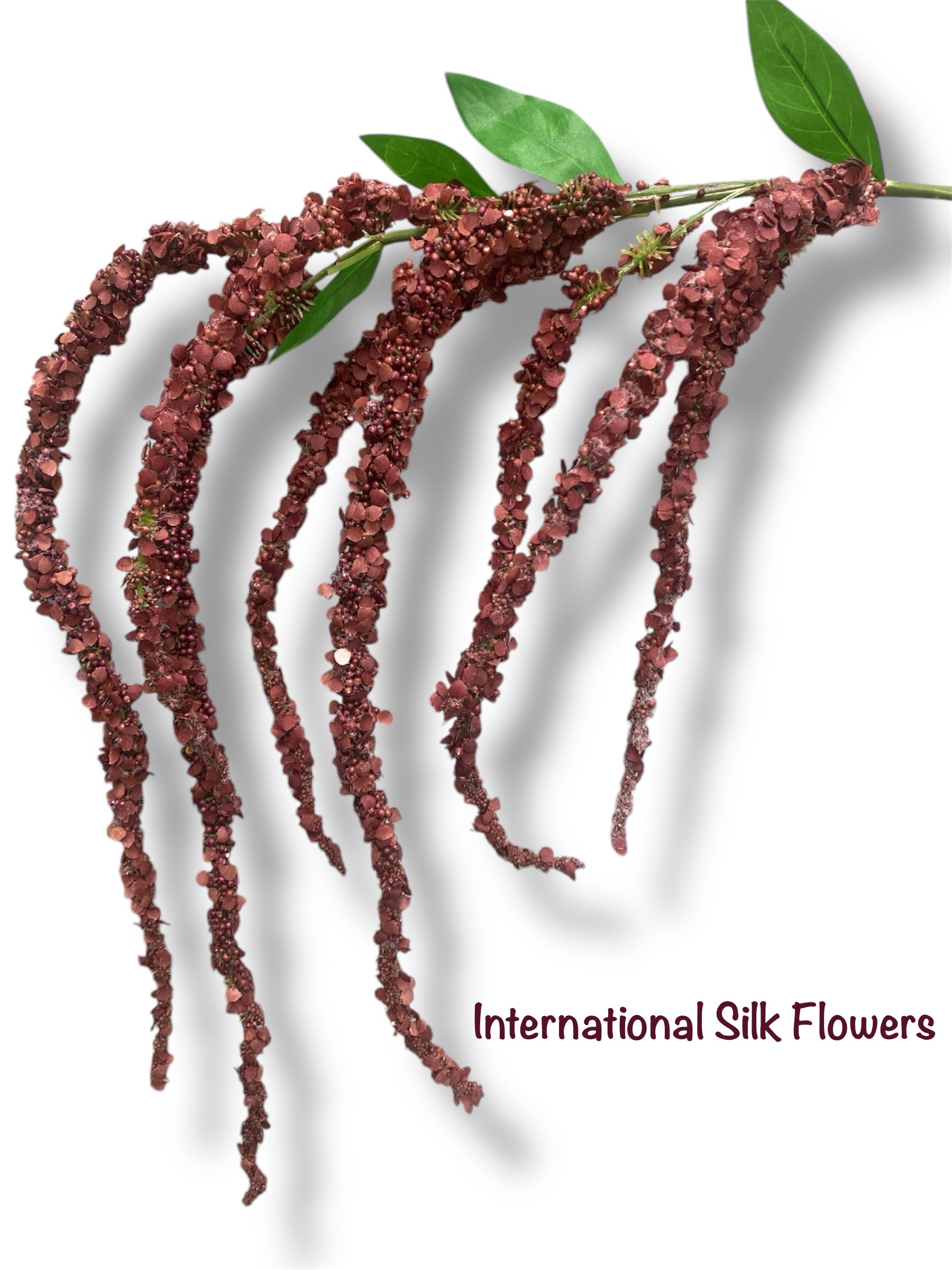 46” Amaranthus Flower Stem Spray ( SS002-Burgandy ) INT003