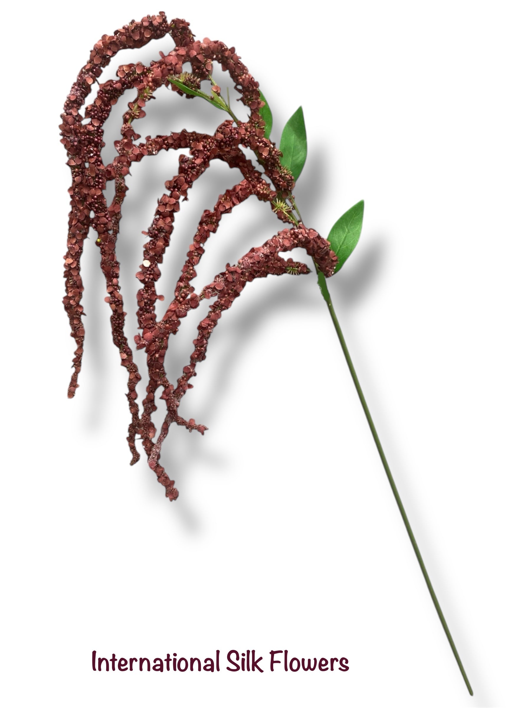 46” Amaranthus Flower Stem Spray ( SS002-Burgandy ) INT003