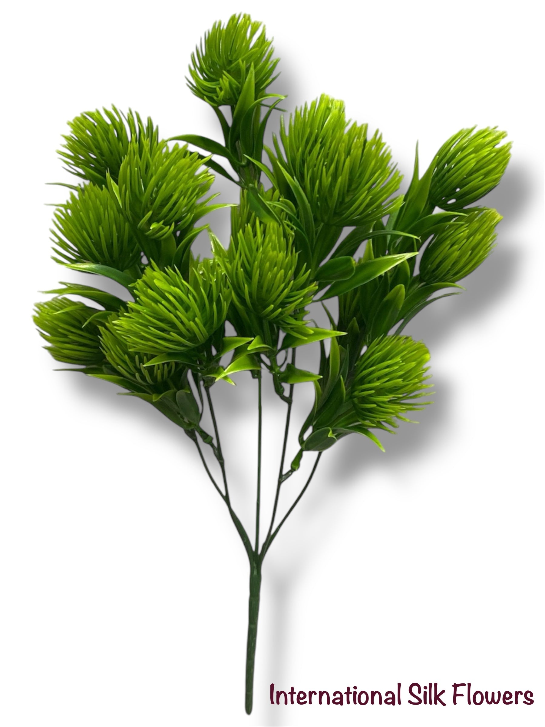 13'' Plastic Green Leaf Bush ( SB5052 )