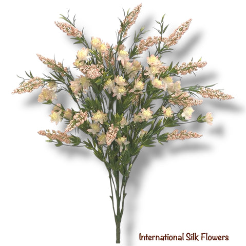 24'' Faux Heather Wild Flower Bush ( FBH197-PK )