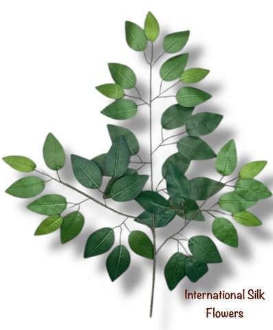 25" Real Touch Ficus Leaves Spray ( INT513 )