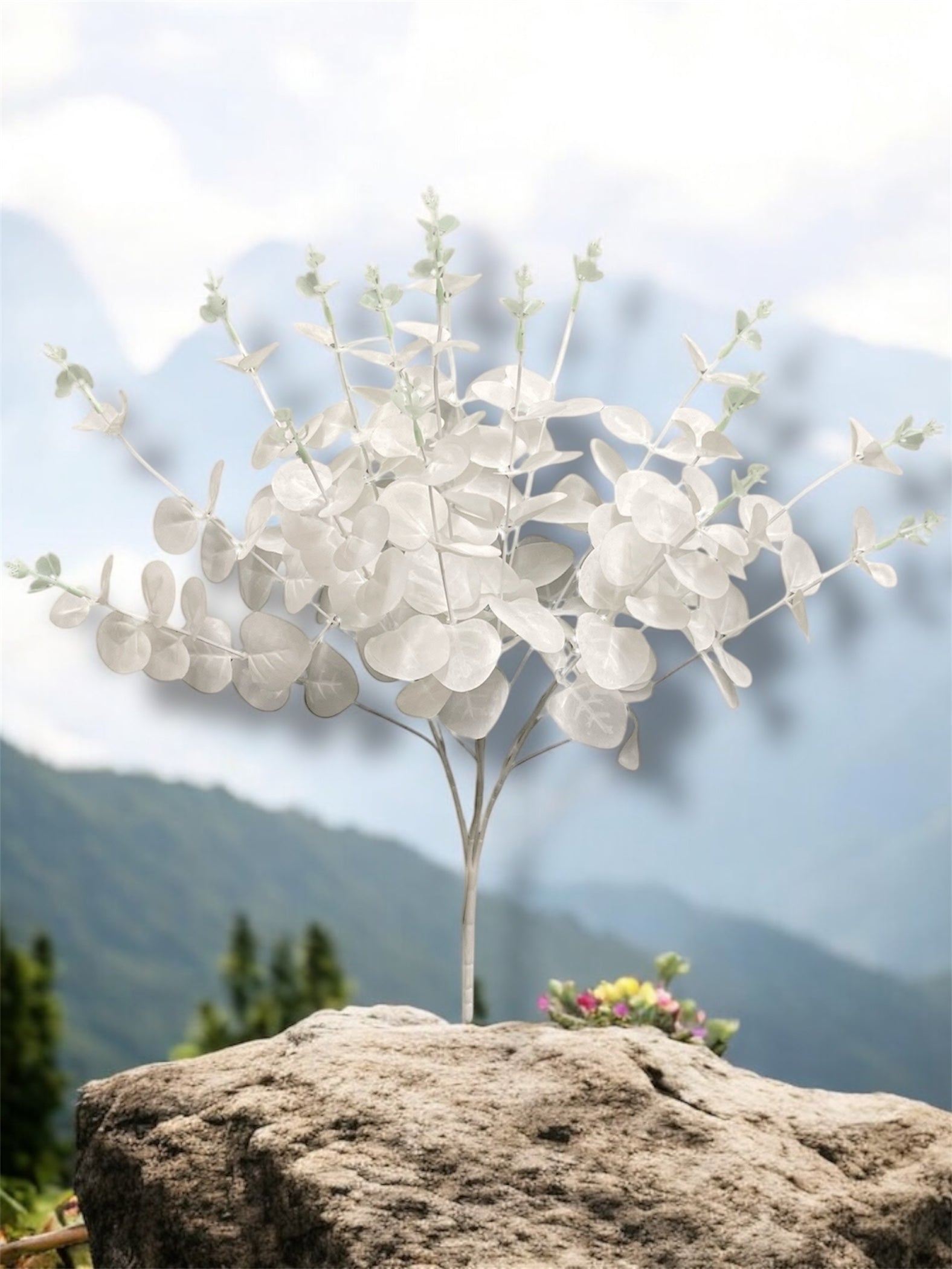 19'' EUCALYPTUS  BUSH ( B1601-White )