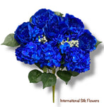 23'' Deluxe Silk Peony Hydrangea Bush ( B1502-2 Tone Blue )
