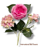 23'' Deluxe Silk Peony Hydrangea Bush ( B1502-Lavender )