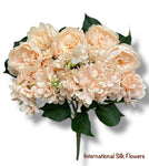 23'' Deluxe Silk Peony Hydrangea Bush ( B1502-Blush )
