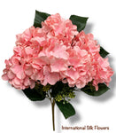 18'' Pongee Hydrangea Bush ( INT24007-#6 Pink )