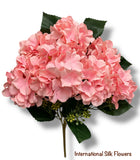 18'' Pongee Hydrangea Bush ( INT24007-#6 Pink )