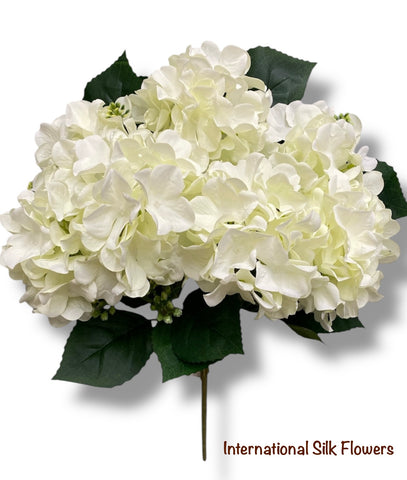 18'' Pongee Hydrangea Bush ( INT24007-#10 Cream )