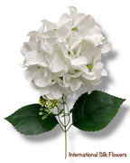 18'' Pongee Hydrangea Bush ( INT24007-#5 White )