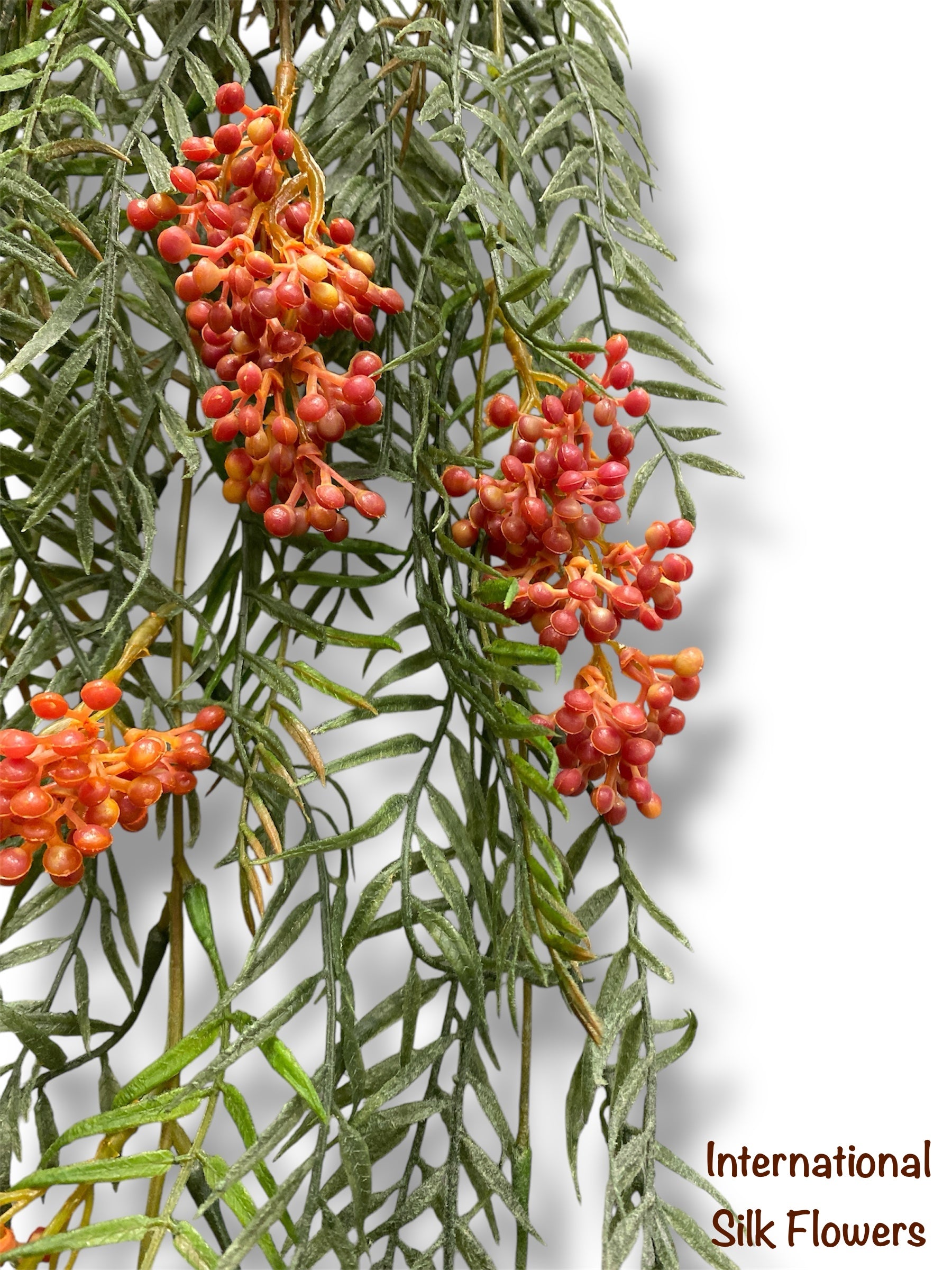 hanging pepperberry plant Los Angeles Wholesaler | 31" Faux Pepper Berry Vine ( PVP310-BC ) - International Silk Flowers