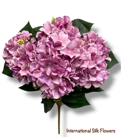 18'' Pongee Hydrangea Bush ( INT24007-#2 Purple )