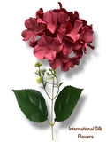18'' Pongee Hydrangea Bush ( INT24007-#14 Burgundy )