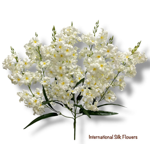 28.5'' Delphinium Bush ( INT7007-#1 Cream )