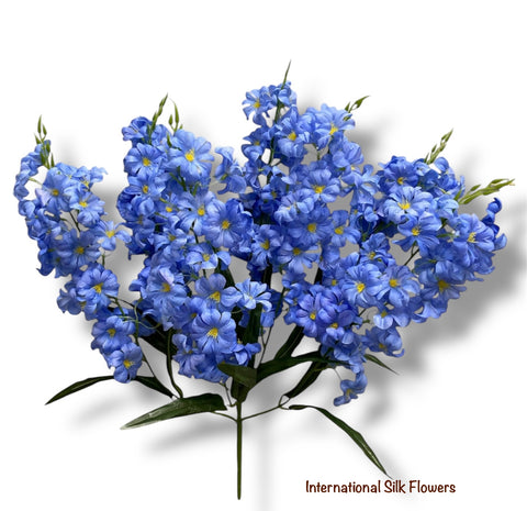 28.5'' Delphinium Bush ( INT7007-#4 Light Blue )