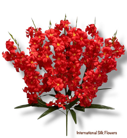 28.5'' Delphinium Bush ( INT7007-#3 Red )