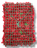 Hydrangea/Rose/Peony Wall Panel ( INT1012-Red Black )