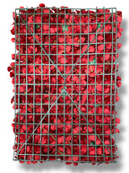 Hydrangea/Rose/Peony Wall Panel ( INT1012-Burgundy )