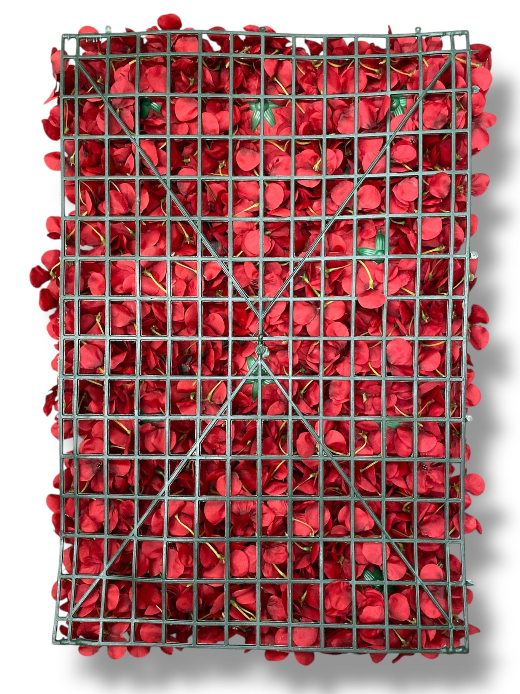 Hydrangea/Rose/Peony Wall Panel ( INT1012-Burgundy )