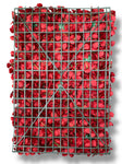 Hydrangea/Rose/Peony Wall Panel ( INT1012-Burgundy )