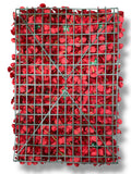 Hydrangea/Rose/Peony Wall Panel ( INT1012-Burgundy )