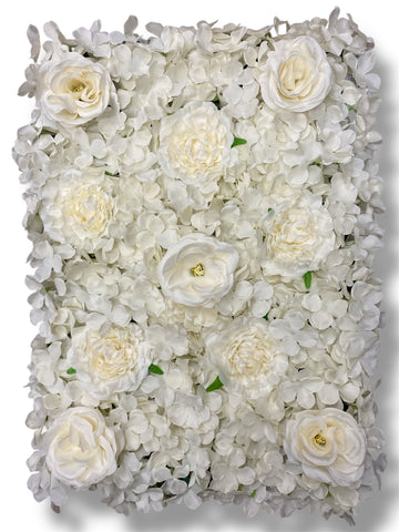 Hydrangea/Rose/Peony Wall Panel ( INT1012-Beige )