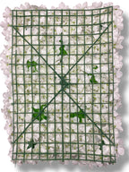 Hydrangea/Rose/Peony  Panel ( INT1012-White )