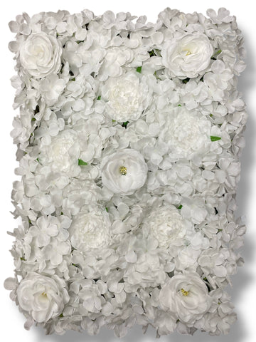 Hydrangea/Rose/Peony  Panel ( INT1012-White )
