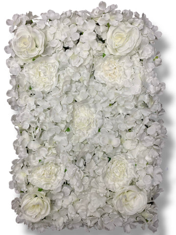 Hydrangea/Rose/Peony Wall Panel ( INT1012-Cream )