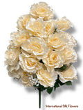 23'' Satin Rose Bush ( AN24010-Beige )