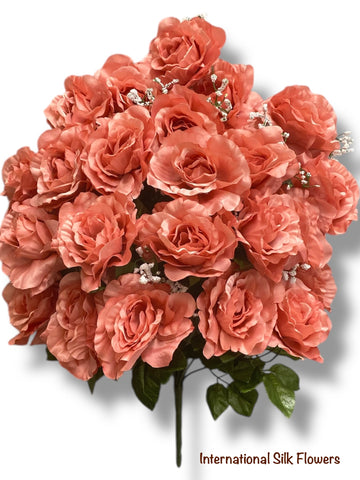 23'' Satin Rose Bush ( AN24010-Rose Gold )