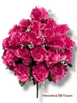 23'' Satin Rose Bush ( AN24010-Fushia )