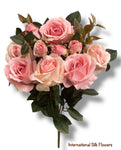19'' Rose/Rose Bud Mix Bush ( TY4950-PK/2T )