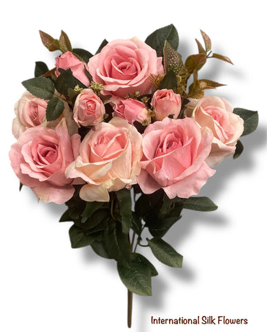 19'' Rose/Rose Bud Mix Bush ( TY4950-PK/2T )
