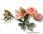 17.5'' Rose/Cymbidium/Allium Bush ( TY2059-PK/Com )