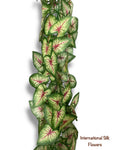 7.58' Red Caladium Chain Garland ( INT5025R )
