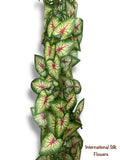 7.58' Red Caladium Chain Garland ( INT5025R )