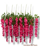 42'' Hanging Wisteria ( INT1226-New Fuchsia )