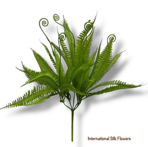 14'' Plastic Green Leaves Bush ( SB5050 )