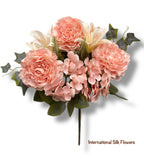 12'' Peony Hydrangea Bush ( J05080-Pink )
