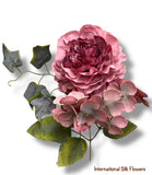 12'' Peony Hydrangea Bush ( J05080-Mauve )