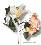 12'' Peony Hydrangea Bush ( J05080-Dusty Pink )