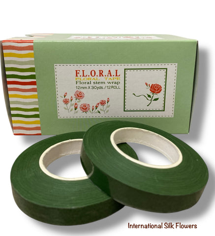 1/2'' Floral Stem Wrap Tape ( 8560-Dark Green )