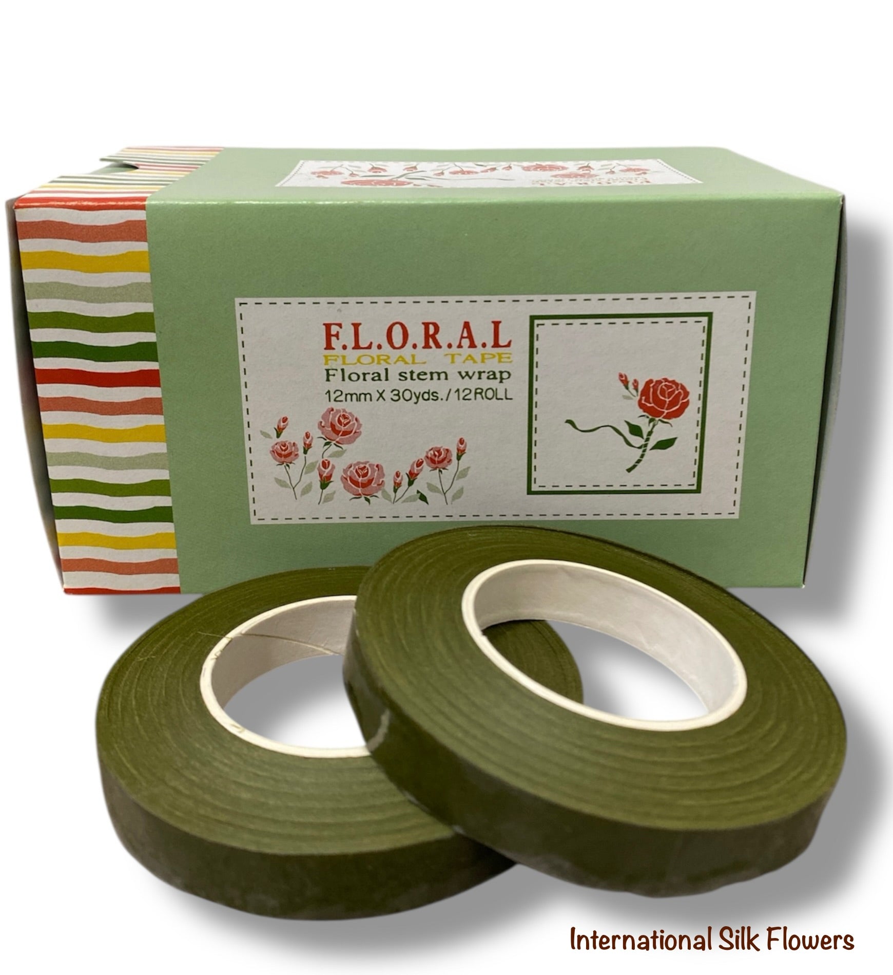 1/2'' Floral Stem Wrap Tape ( 8560-Olive )