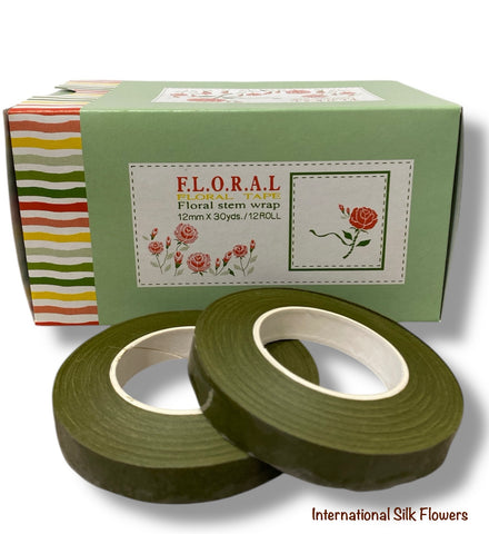 1/2'' Floral Stem Wrap Tape ( 8560-Olive )