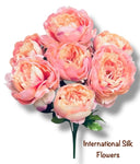 21" Faux Peony Bush ( 30590-Pink )
